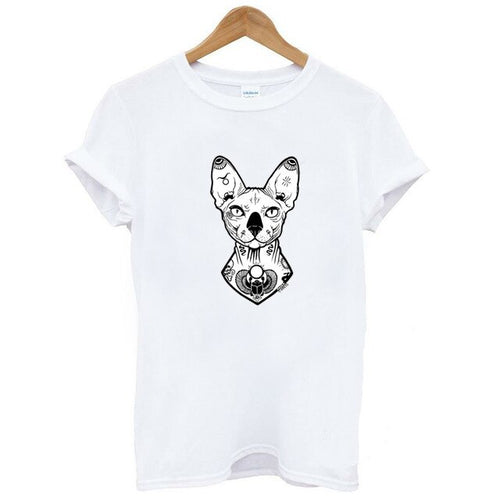 Sphynx Tattooed T-Shirt