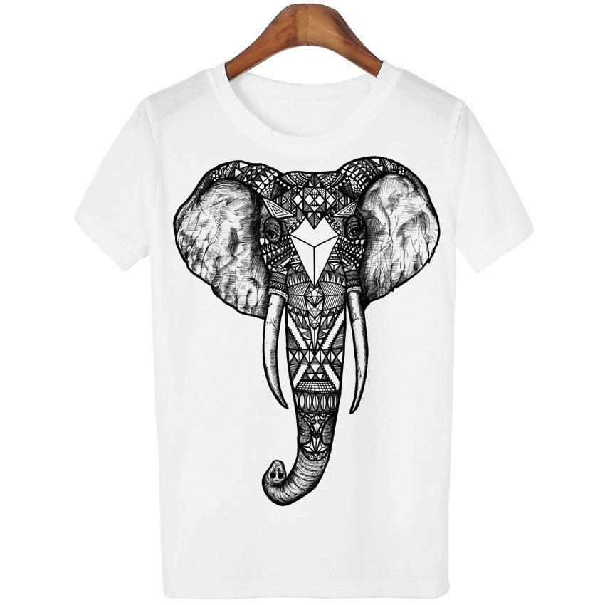 Elephant Print T-Shirt