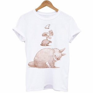 Totoro Print T-Shirt