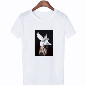 Flowers Feather T-Shirt