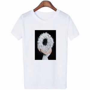 Flowers Feather T-Shirt