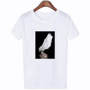 Flowers Feather T-Shirt