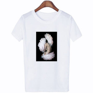 Flowers Feather T-Shirt