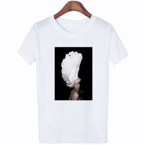 Flowers Feather T-Shirt