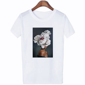 Flowers Feather T-Shirt